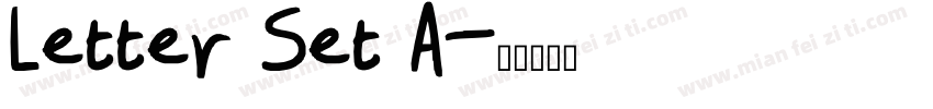 Letter Set A字体转换